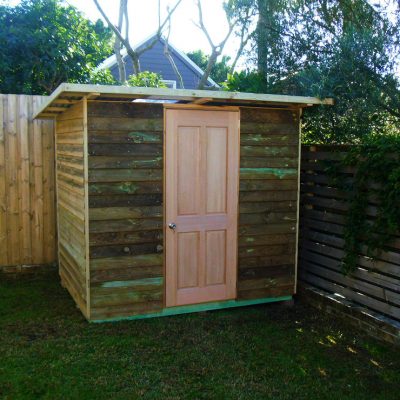 shed hardwood door $100 extra