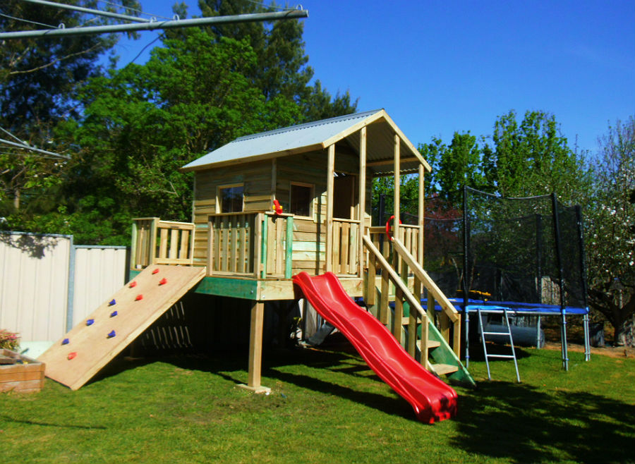 l-shaped verandah, can be delivered, installed or flat pack supplied