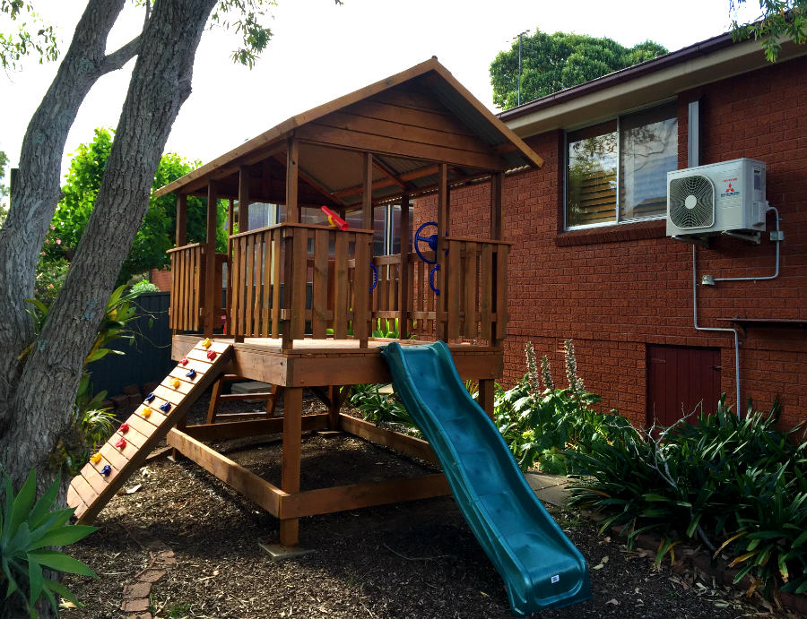 open fort cubby house, can be delivered, installed or flat pack supplied